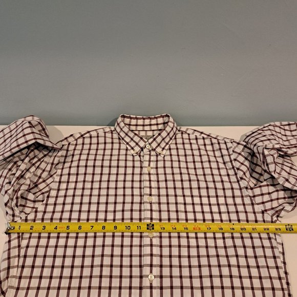 J. Crew men's large long sleeve button down plaid shirt - Picture 8 of 12
